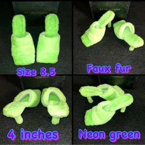 Azalea wang faux fur heels